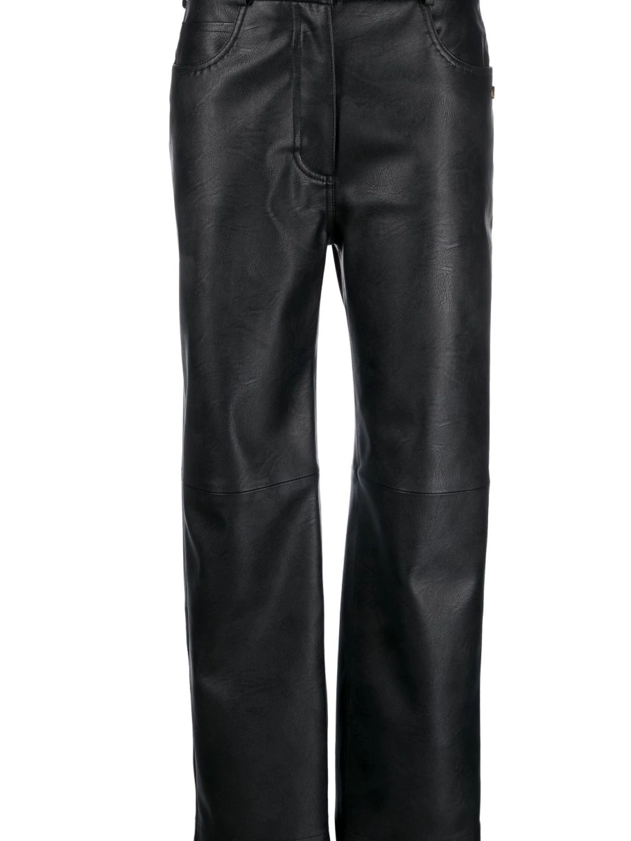 Women Stella trousers straight-leg McCartney faux-leather 0504